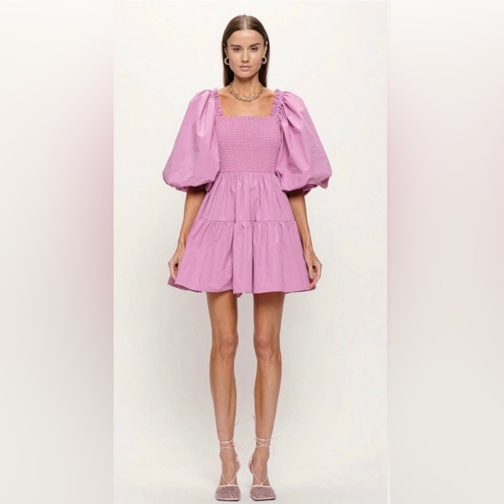 NWT, The Madi Puff Sleeve Dress by Sofia the Label, Size S
